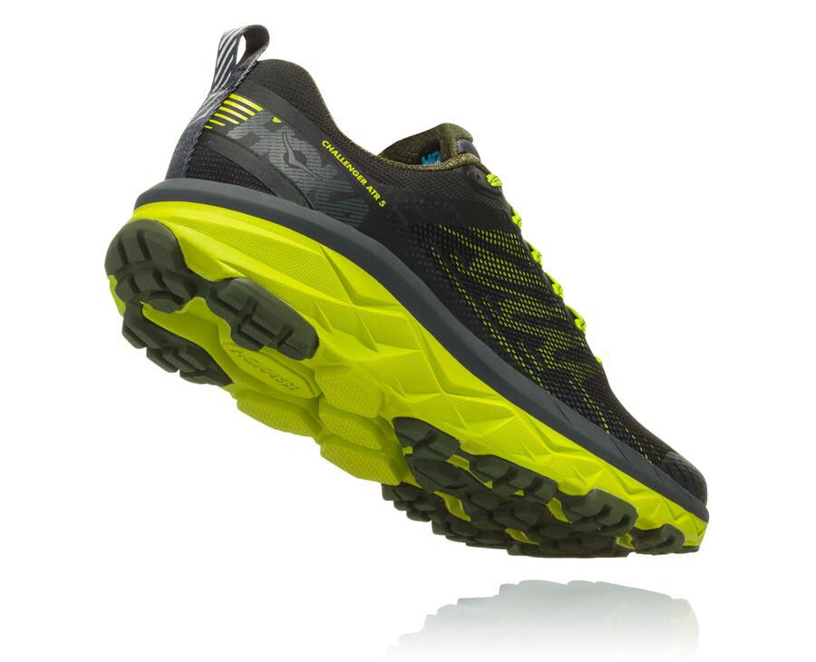 Hoka One One トレイルシューズ メンズ 黒/緑 - チャレンジャー ATR 5 - WU1725638